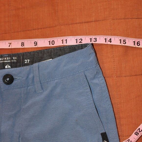 Quiksilver Blue Hybrids Stretch Shorts Men's Size 27 - Picture 6 of 8